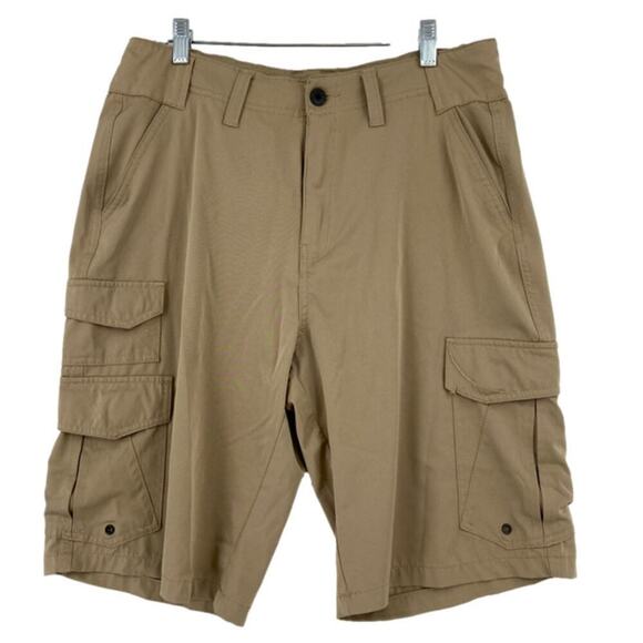 Denali Cargo Shorts Mens Size 32 Tan Outdoor Comfort Stretch 11 Inch Inseam - Picture 1 of 13